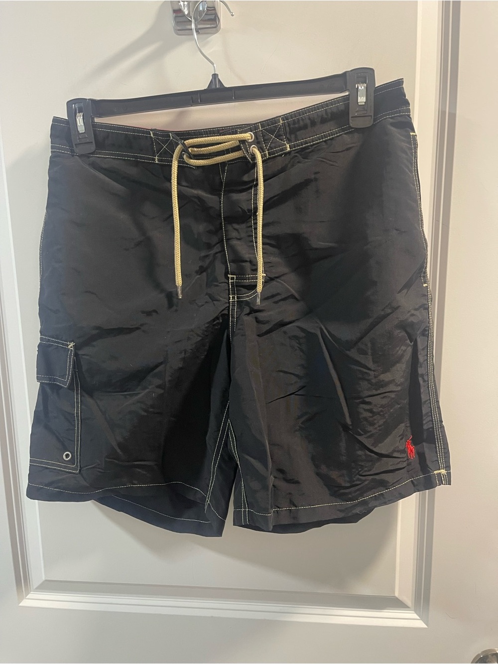 Polo by Ralph Lauren Red and Black Swim Shorts